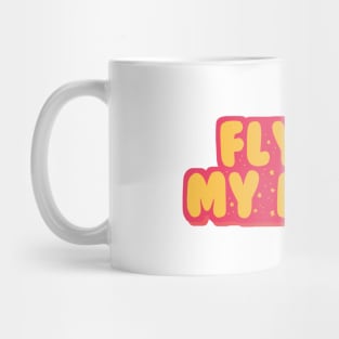 BTS song fly to my room typography Mug